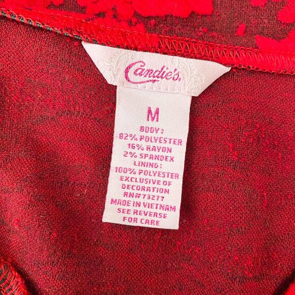 Candie’s - Red Floral Pin-up Dress - Picture 7 of 7